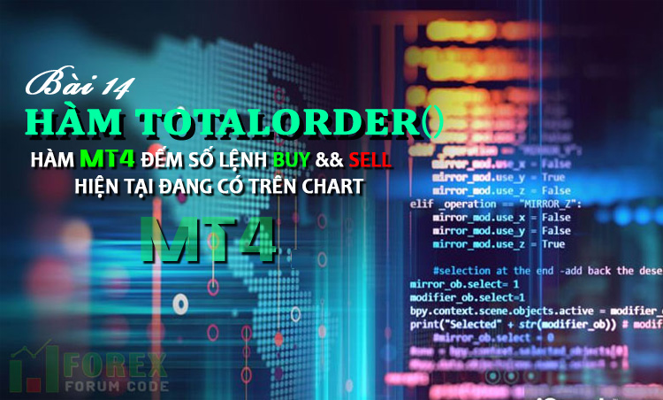 Totalorder Function in MT4 – Count Current BUY and SELL Orders